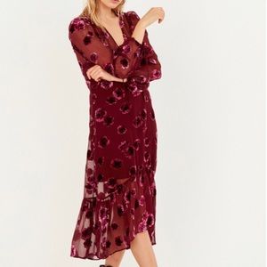 Sophie Velvet Pansy Dress - Forloveandlemons